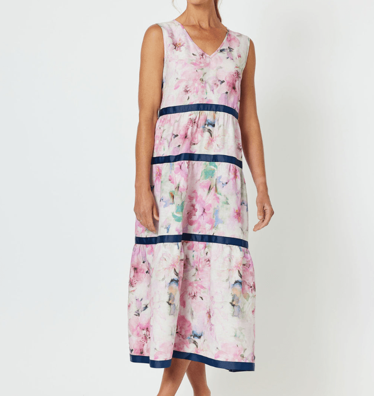 Load image into Gallery viewer, Gordon Smith Womens Rosebay Linen Dress
