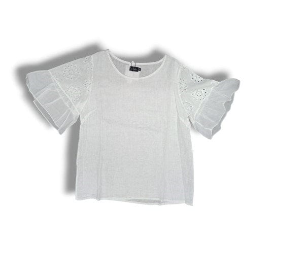 Load image into Gallery viewer, E.Talia Womens Flutter Sleeve Top
