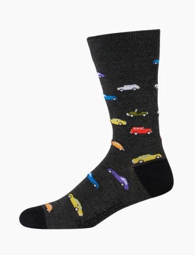 Load image into Gallery viewer, Bamboozld Mens Vintage Cars Bamboo Sock
