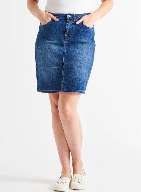 Load image into Gallery viewer, Betty Basics Womens Nala Denim Skirt
