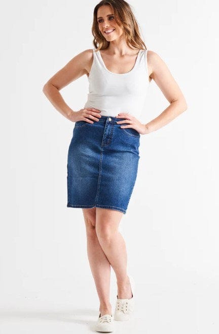 Betty Basics Womens Nala Denim Skirt