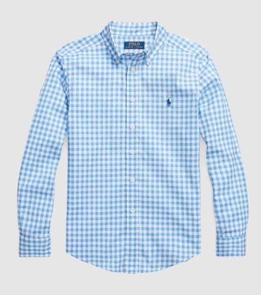 Ralph Lauren Boys Woven Shirt - Checkered Blue