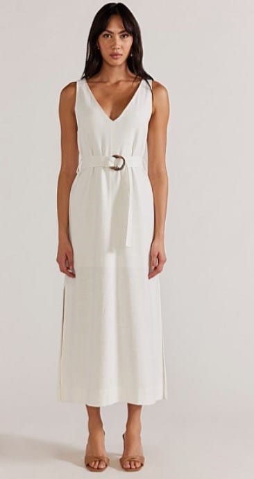 Load image into Gallery viewer, Staple The Label Womens Olina Belted Midi Dress
