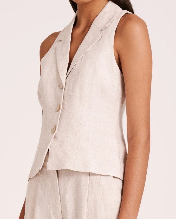 Load image into Gallery viewer, Nude Lucy Womens Thilda Linen Vest
