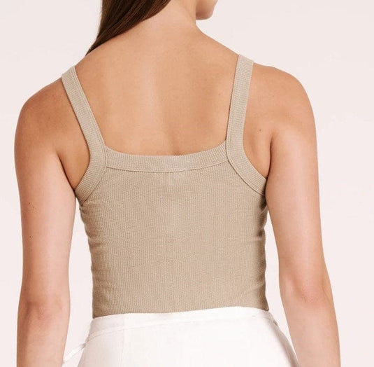 Nude Lucy Womens Classic Waffle Tank