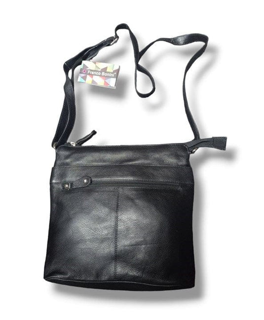 Franco Bonini Womens Top Zip Shoulder Bag