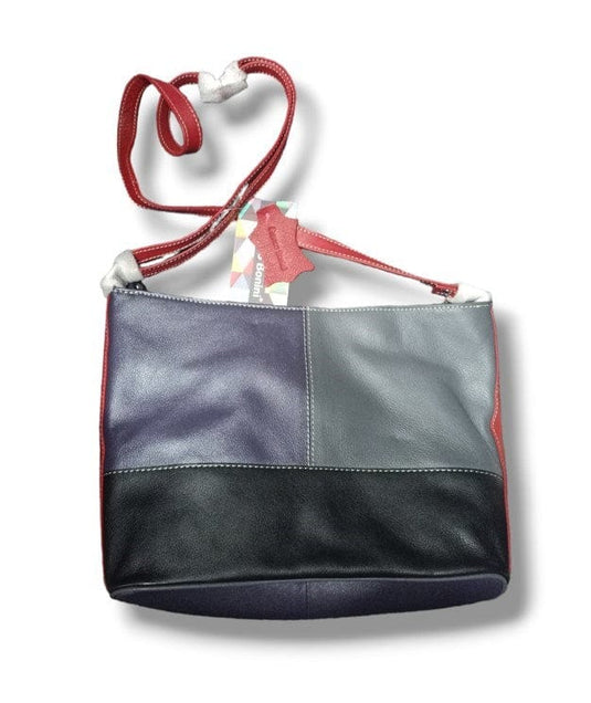 Franco Bonini Womens Three Compartment Shoulder Bag