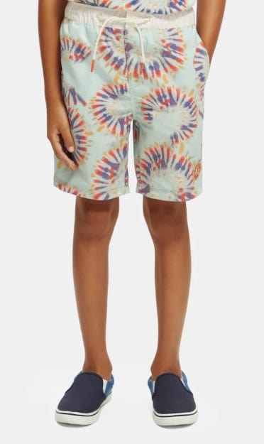 Scotch & Soda Boys Tie-Dyed Printed Swim Shorts