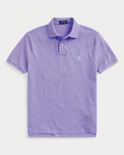 Ralph Lauren Mens Custom Slim Fit Mesh Polo Shirt - Cactus Purple