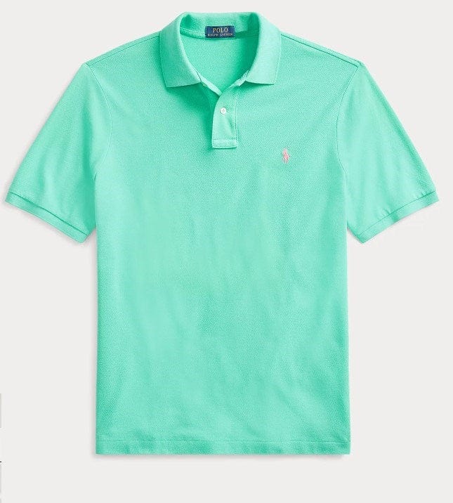 Load image into Gallery viewer, Ralph Lauren Mens Custom Slim Fit Mesh Polo Shirt - Green
