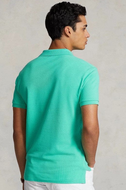 Ralph Lauren Mens Custom Slim Fit Mesh Polo Shirt - Green