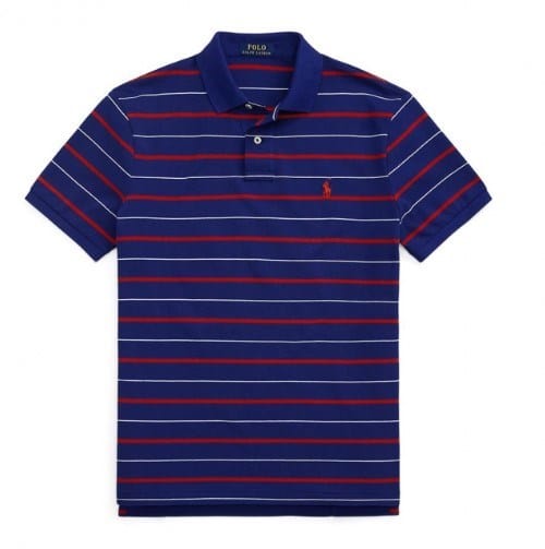 Load image into Gallery viewer, Ralph Lauren Mens Classic Polo - Custom Slim Fit Blue/Multi

