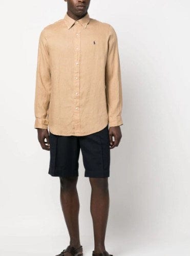 Load image into Gallery viewer, Ralph Lauren Mens Classic Custom Fit Shirt - Khaki
