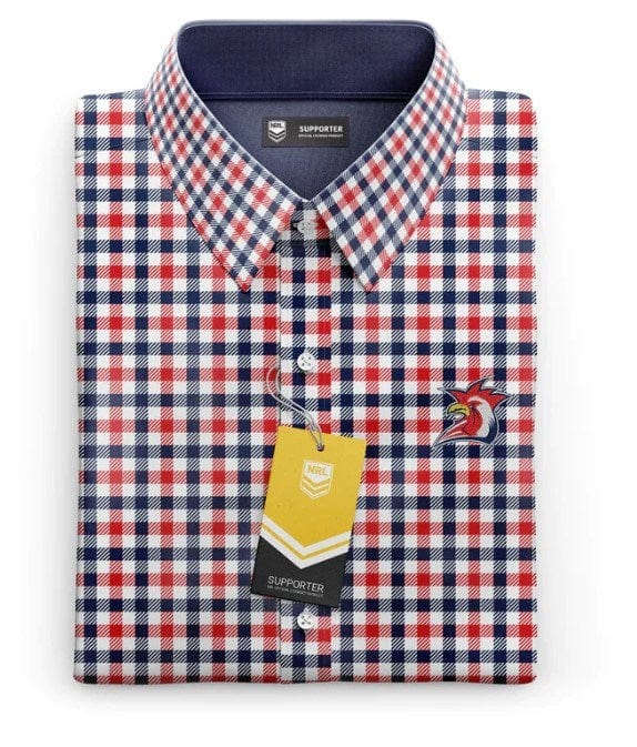 Load image into Gallery viewer, NRL Dawson Mens Business Shirt - Roosters
