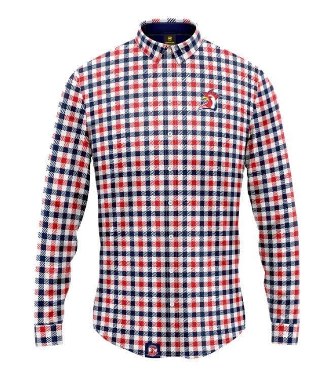 Load image into Gallery viewer, NRL Dawson Mens Business Shirt - Roosters
