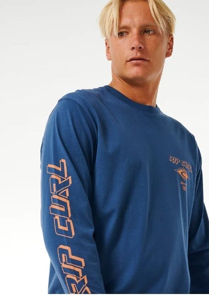 Load image into Gallery viewer, Rip Curl Mens Fade Out Icon Long Sleeve Tee
