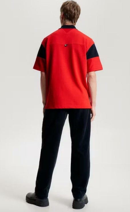 Load image into Gallery viewer, Tommy Hilfiger Mens Prep Stripe Logo Archive Fit Polo
