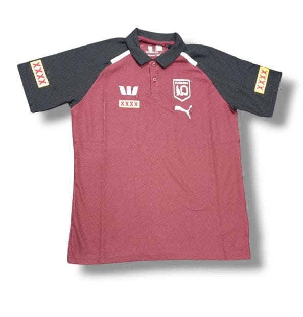 Load image into Gallery viewer, Puma Mens 2024 QRL Maroons Team Polo
