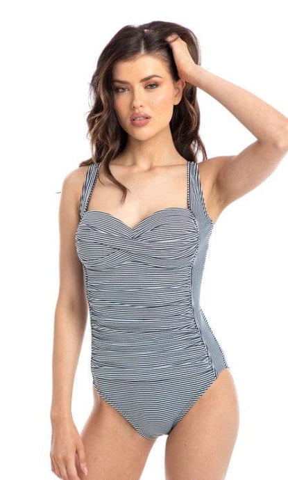 Togs Womens Kobe Tank Ruched One Piece Swimsuit