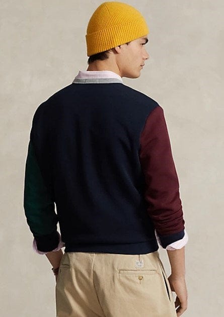 Ralph Lauren Mens Colour Blocked Knit Sweatshirt