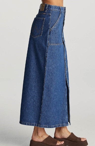 Load image into Gallery viewer, Wrangler Womens Button Through Maxi Skirt
