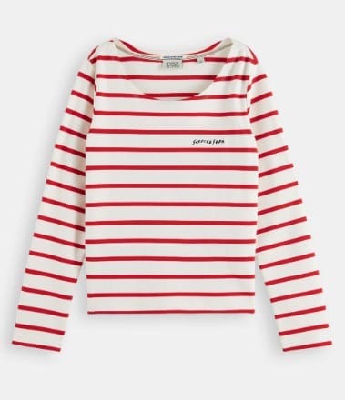 Load image into Gallery viewer, Scotch &amp; Soda Womens Striped Long Sleeved T-Shirt
