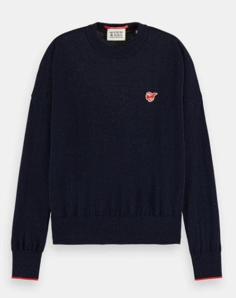 Load image into Gallery viewer, Scotch &amp; Soda Womens Free Spirit Peace Bird Crewneck Pullover
