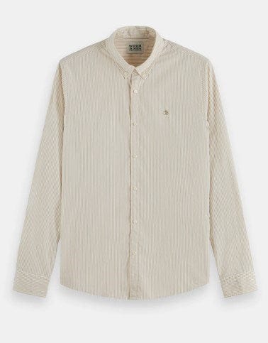 Load image into Gallery viewer, Scotch &amp; Soda Mens Slim Fit Organic Cotton Poplin Shirt
