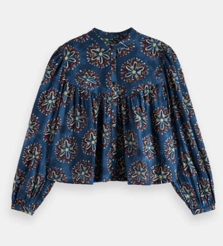 Load image into Gallery viewer, Scotch &amp; Soda Womens Long Sleeved Printed Blouse
