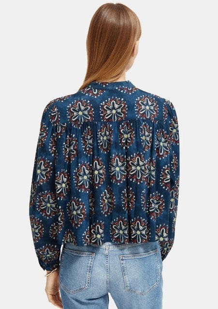 Load image into Gallery viewer, Scotch &amp; Soda Womens Long Sleeved Printed Blouse
