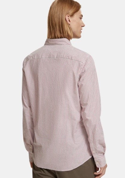 Load image into Gallery viewer, Scotch &amp; Soda Mens Slim-Fit Organic Cotton Poplin Shirt
