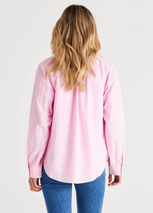 Betty Basics Jackie Relaxed Fit Cotton Shirt