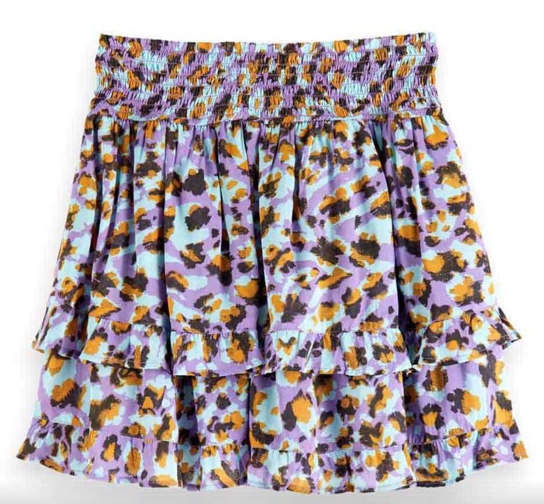 Load image into Gallery viewer, Scotch &amp; Soda Girls All-Over Printed Mini Skirt
