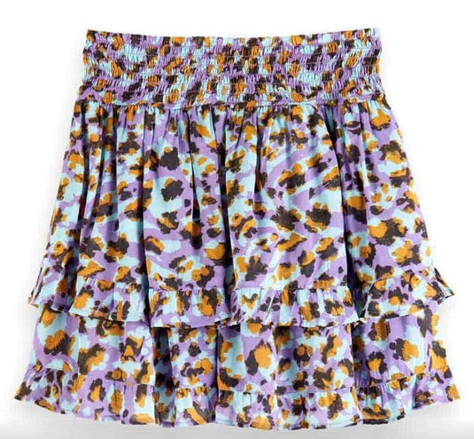 Scotch & Soda Girls All-Over Printed Mini Skirt
