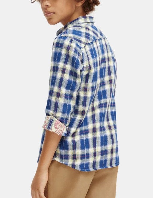 Load image into Gallery viewer, Scotch &amp; Soda Boys Regular Fit Checked Shirt
