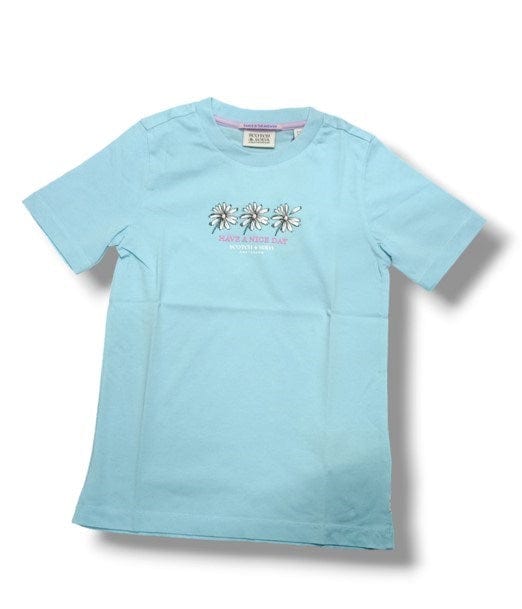 Scotch & Soda Girls Slim Fit Artwork T-Shirt