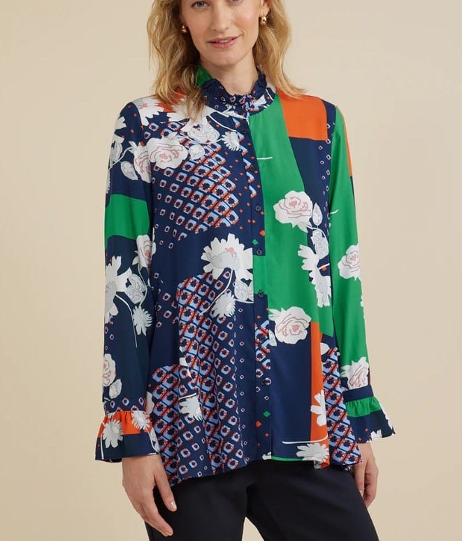 Load image into Gallery viewer, Yarra Trail Womens Collage Print Shirt
