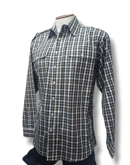 Bisley Mens Long Sleeve Cotton Shirt - Olive