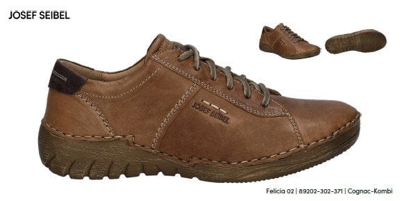 Josef Seibel Womens Felicia 02 Cognac Combi Shoes