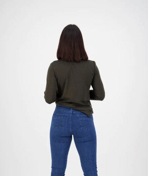 Vassalli Womens Slim Leg Full Length Jean