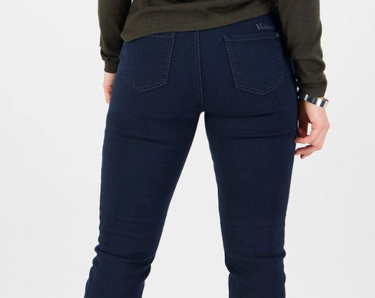 Vassalli Womens Slim Leg Full Length Jean with Heavy Top Stitch