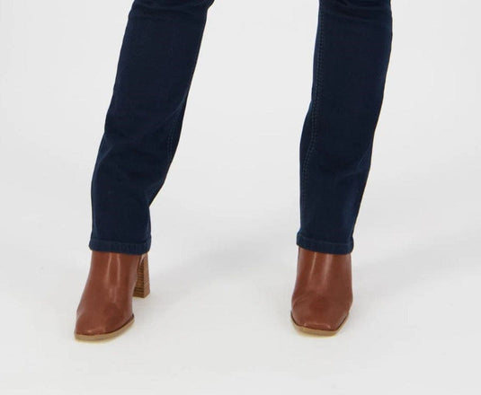 Vassalli Womens Slim Leg Full Length Jean with Heavy Top Stitch