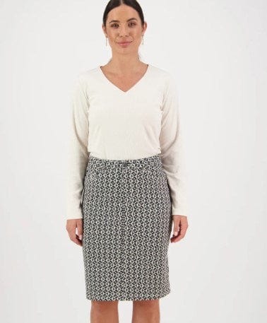 Vassalli Womens Knee Length Printed Skirt