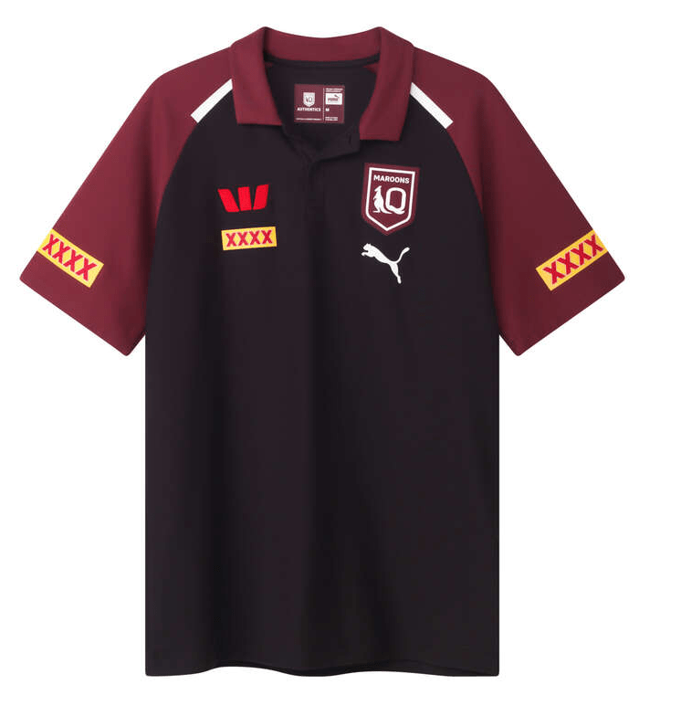 Load image into Gallery viewer, Puma 2024 Mens QRL Maroons Team Polo
