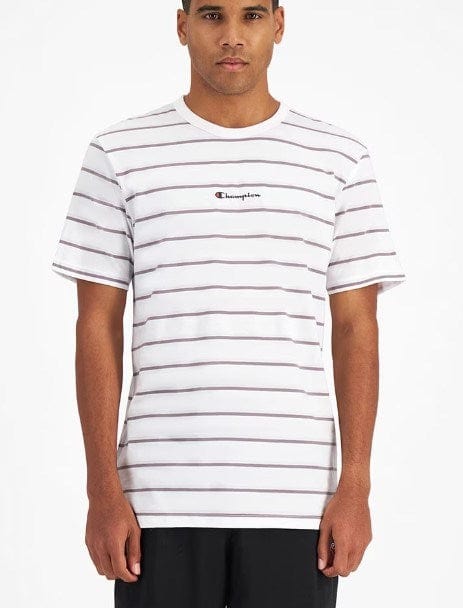 Load image into Gallery viewer, Champion Mens Script Stripe Tee
