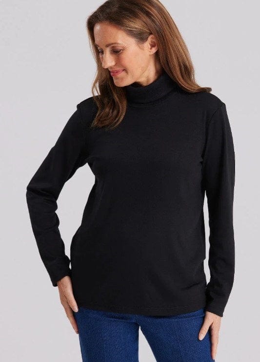 Load image into Gallery viewer, Black Pepper Womens Winterlock Roll Neck Skivvy
