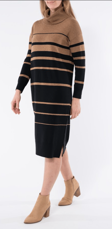 Jump Womens Striped Knit Dress