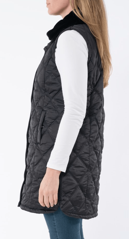 Load image into Gallery viewer, Jump Womens Fur Trim Long Vest
