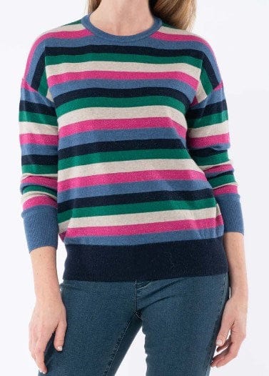 Load image into Gallery viewer, Jump Womens Multi Stripe Pullover
