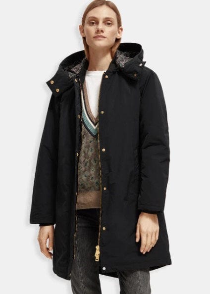 Load image into Gallery viewer, Scotch &amp; Soda Womens Water-Repellent Parka Jacket
